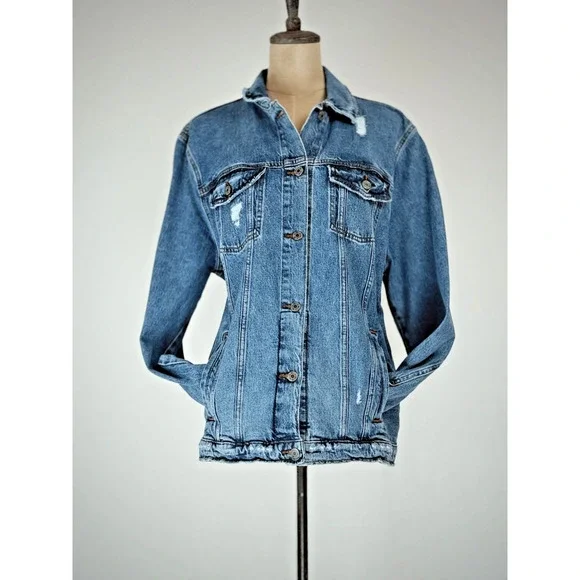 NWT C&A Denim Pride Trucker Feel The Love Jacket $600 EVERYONE FITS HERE LG 0049 - Picture 3 of 13